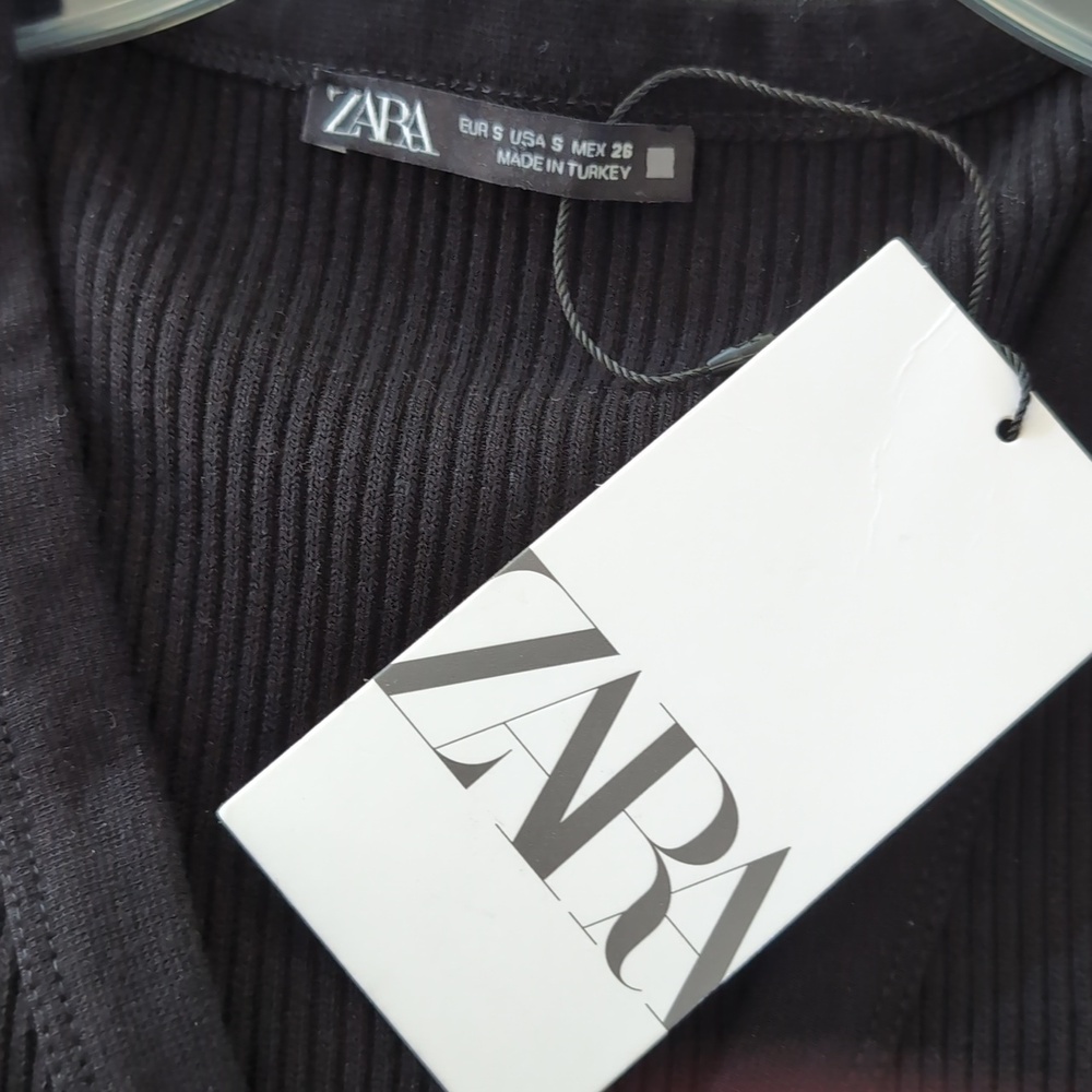 Zara Ribbed Button Front Midi Dress - Picture 10 of 11